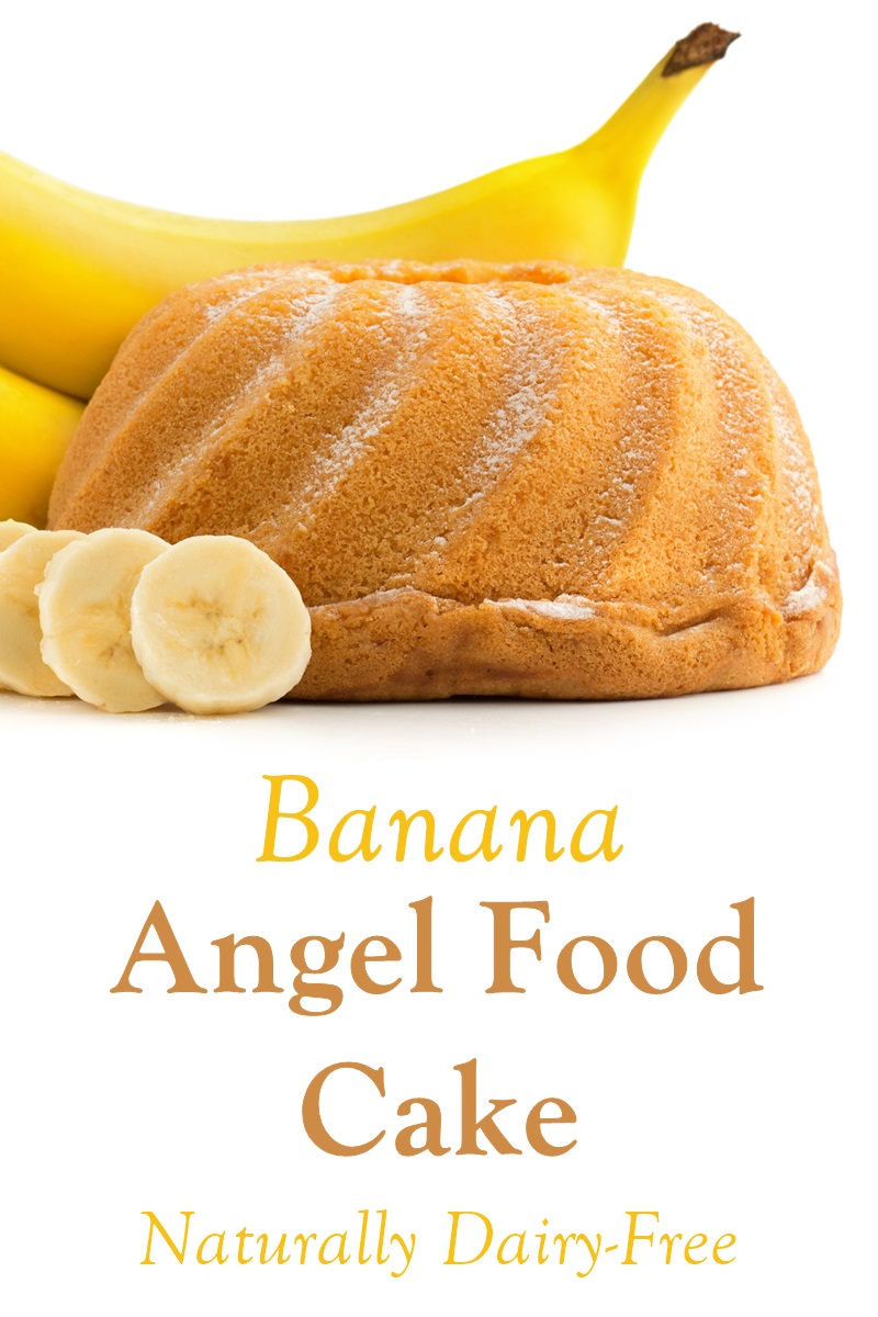 Banana Oat Angel Food Cake Recipe