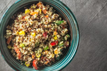 Plant-Based Vegetable Quinoa Medley Recipe - dairy-free, gluten-free, allergy-friendly, vegan side dish, light main dish, or bowl based. Healthy, easy, delicious.