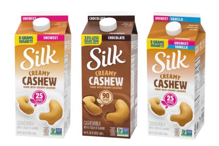 Silk Cashewmilk Reviews and Information - two unsweetened, one indulgent chocolate variety. Vegan, soy-free.