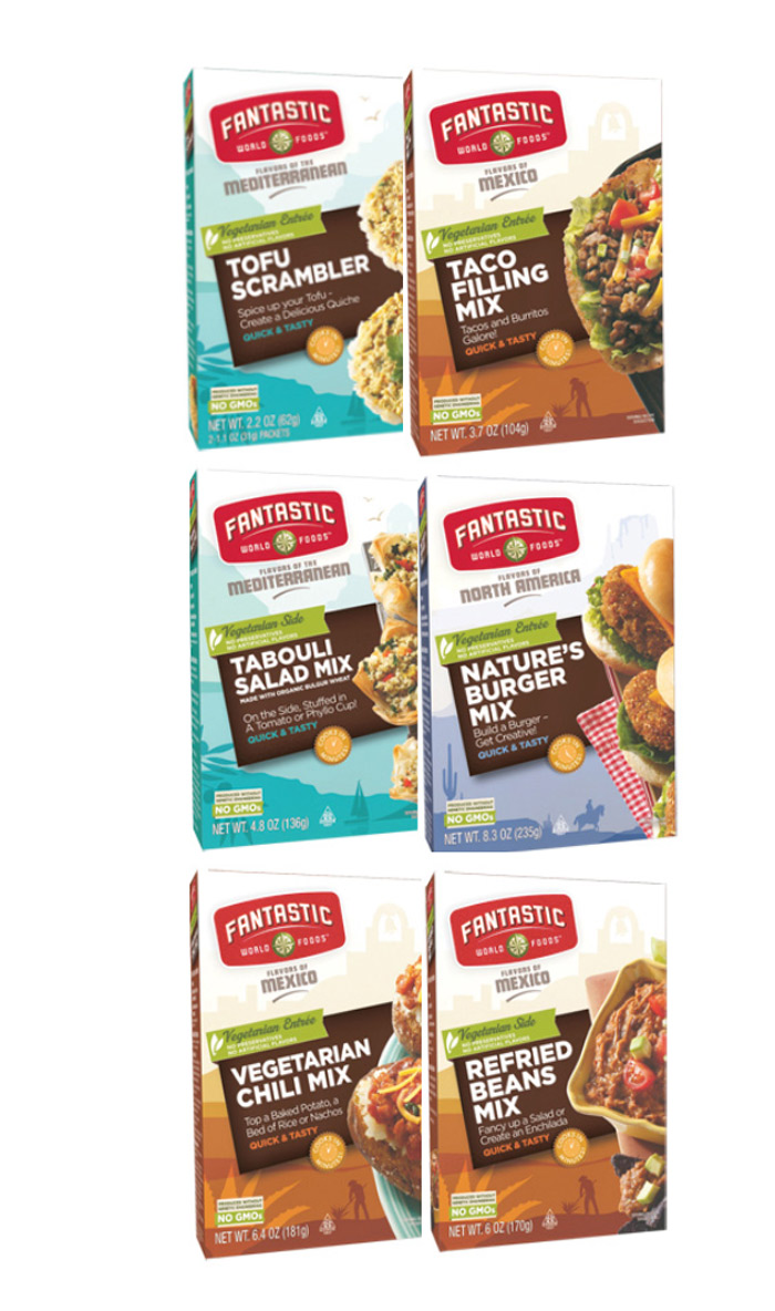 Fantastic World Food - Easy vegetarian food mixes for a quick meal!