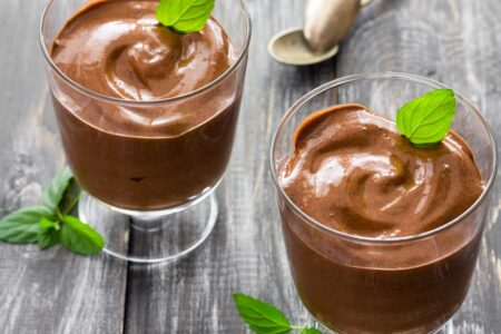 Dairy-Free Tofu Chocolate Mousse Recipe with Raspberry, Mint, and Mocha Options - Just 4 Simple Ingredients - so easy and delicious!