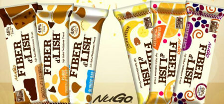 NuGo Fiber d'Lish bars are unique soft-baked nutrition bars packed with fiber and nutrition. Available in 9 sweet dairy-free vegan flavors!