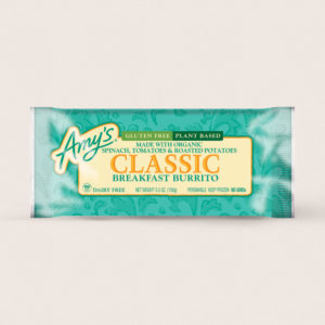 Amy's Vegan Frozen Burritos & Wraps Reviews and Info. Over a dozen dairy-free varieties, with gluten-free and soy-free options. Pictured: Classic Breakfast Burrito