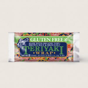 Amy's Vegan Frozen Burritos & Wraps Reviews and Info. Over a dozen dairy-free varieties, with gluten-free and soy-free options. Pictured: Teriyaki Wrap