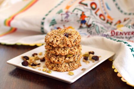 Trail Mix Cookies Recipe - naturally gluten-free, dairy-free, vegan, and allergy-friendly! A snack-worthy, breakfast-worthy treat
