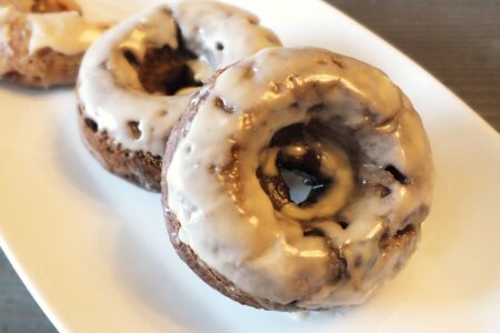Dairy-Free Mocha Donuts Recipe with Coffee Glaze