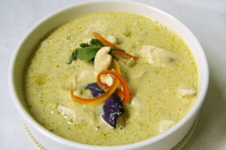 Thai Green Curry with Chicken, Shrimp, or Tofu