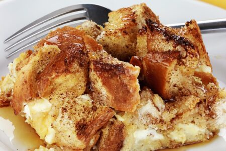 Cinnamon Raisin French Toast Casserole Recipe made Dairy-Free and Gluten-Free (also nut-free and soy-free)