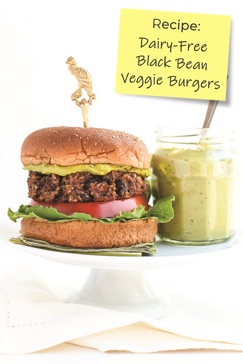 The Best Dairy-Free Black Bean Veggie Burgers! Made with good, clean, everyday ingredients. 
