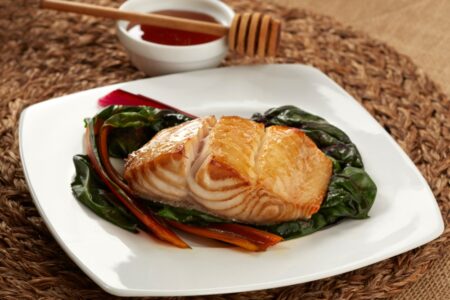 Wild Alaskan Black Cod with Honey Marinade - don't expect any leftovers! This sweet marinade is perfect on fish and naturally dairy-free, gluten-free (paleo optional)
