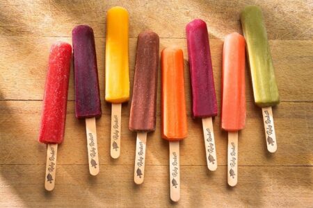 Ruby Rocket's Frozen Pops - healthier, non-dairy refreshment! Stocked with probiotics, fruits, veggies and no added sugars!
