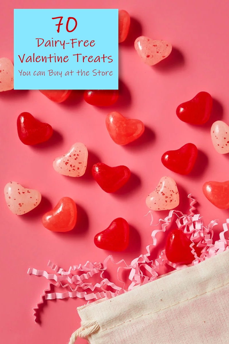 Over 70 Dairy-Free Valentine's Day Treats you can Buy at the Store with Allergen Notes and Vegan Options!